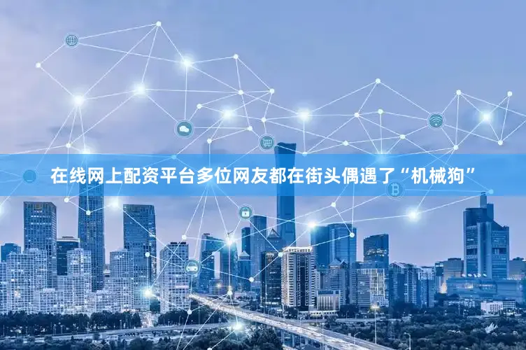 在线网上配资平台多位网友都在街头偶遇了“机械狗”