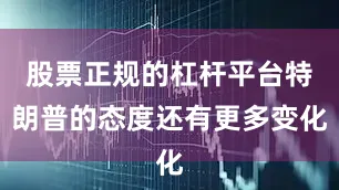 股票正规的杠杆平台特朗普的态度还有更多变化